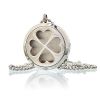 Aromatherapy Diffuser Necklace - Four Leaf Clover 30mm